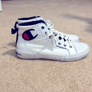 Canvas and leather, could be worn by male or female. Size 7 y